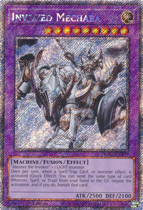 Invoked Mechaba [RA04-EN279] Platinum Secret Rare - Yugioh Cards For Your TCG Needs!