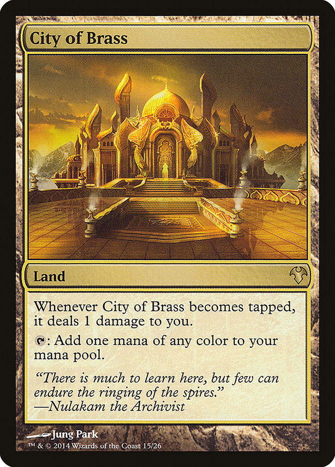 City of Brass [Modern Event Deck 2014] Magic: The Gathering