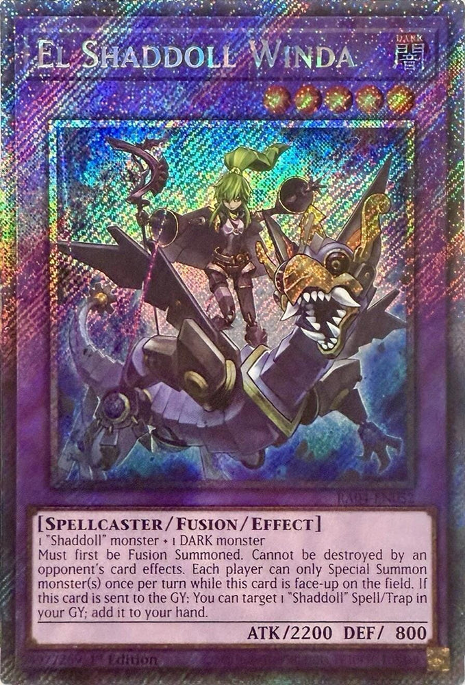 El Shaddoll Winda [RA04-EN052] Platinum Secret Rare - Yugioh Cards For Your TCG Needs!