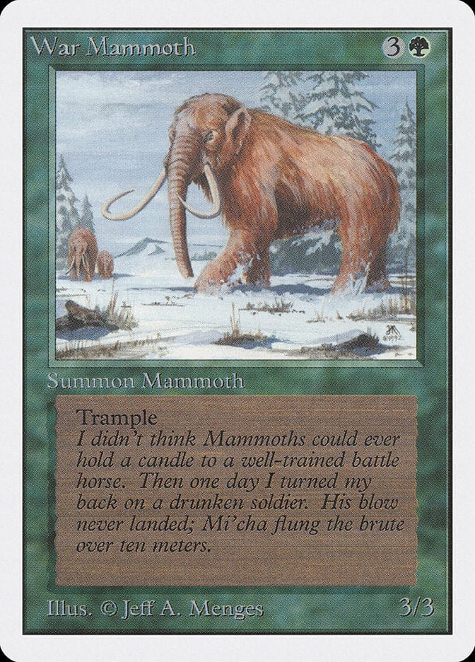 War Mammoth [Unlimited Edition] Magic: The Gathering