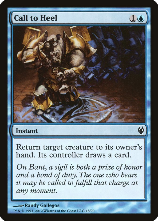 Call to Heel [Duel Decks: Izzet vs. Golgari] Magic: The Gathering