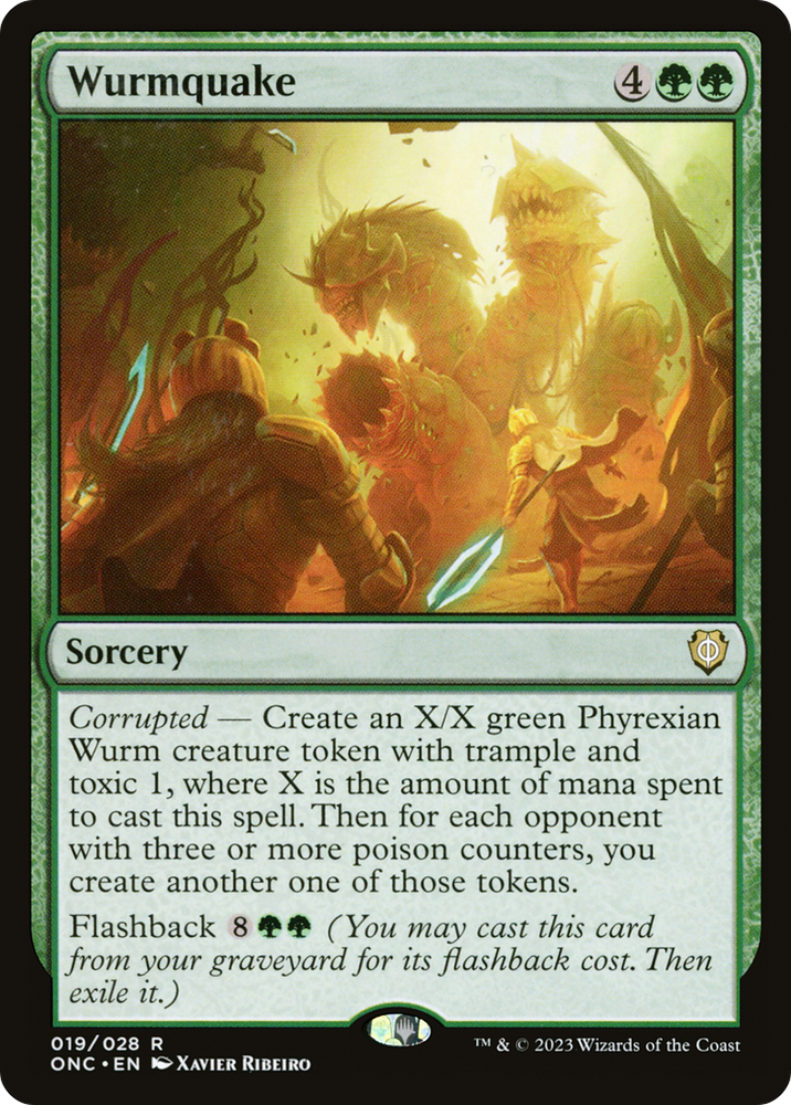 Wurmquake [Phyrexia: All Will Be One Commander] Magic: The Gathering
