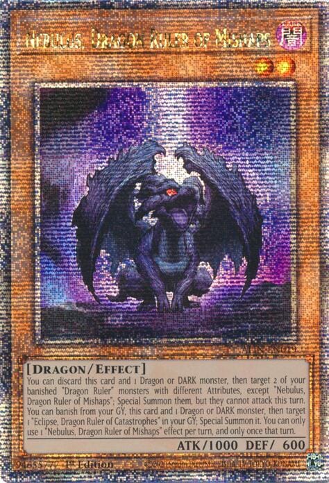 Nebulus, Dragon Ruler of Mishaps [ALIN-EN019] Quarter Century Secret Rare - Yugioh Cards For Your TCG Needs!