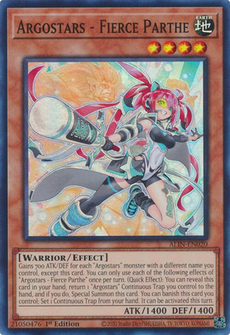 Argostars - Fierce Parthe [ALIN-EN020] Super Rare - Yugioh Cards For Your TCG Needs!