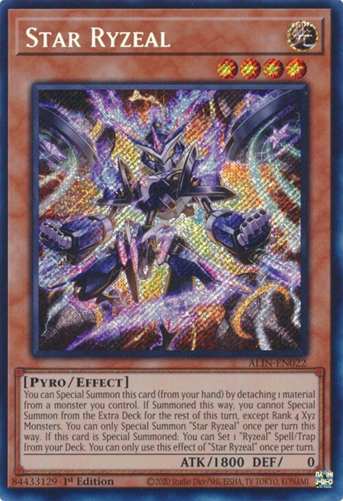 Star Ryzeal [ALIN-EN022] Secret Rare - Yugioh Cards For Your TCG Needs!