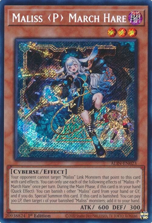 Maliss P March Hare [ALIN-EN023] Secret Rare - Yugioh Cards For Your TCG Needs!