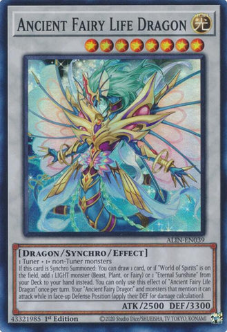 Ancient Fairy Life Dragon [ALIN-EN039] Super Rare - Yugioh Cards For Your TCG Needs!