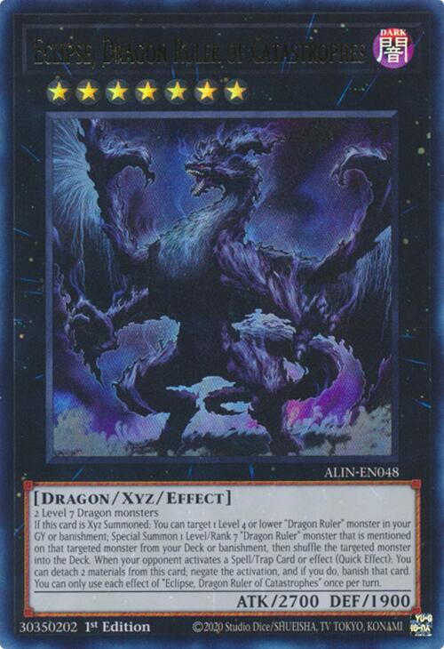 Eclipse, Dragon Ruler of Catastrophes [ALIN-EN048] Ultra Rare - Yugioh Cards For Your TCG Needs!