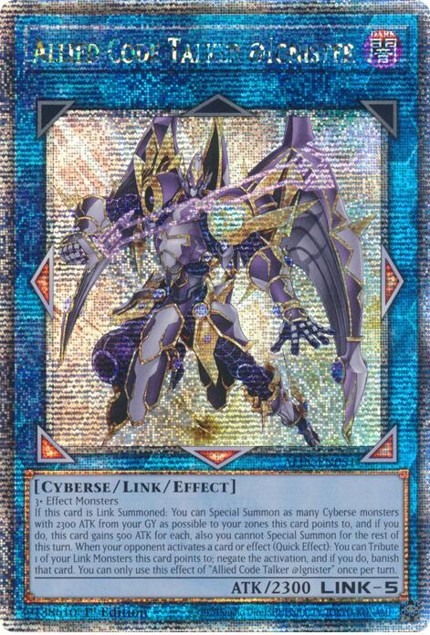 Allied Code Talker @Ignister [ALIN-EN051] Quarter Century Secret Rare Yu-Gi-Oh!