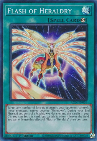 Flash of Heraldry [ALIN-EN056] Super Rare - Yugioh Cards For Your TCG Needs!