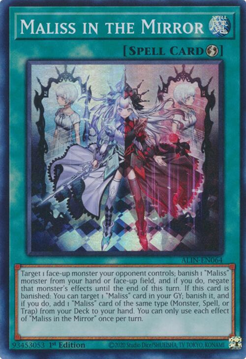 Maliss in the Mirror [ALIN-EN064] Super Rare - Yugioh Cards For Your TCG Needs!