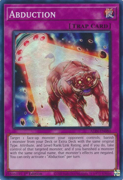Abduction [ALIN-EN080] Super Rare - Yugioh Cards For Your TCG Needs!