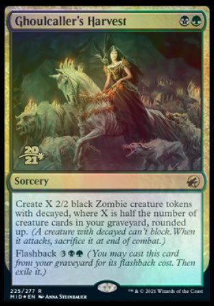 Ghoulcaller's Harvest [Innistrad: Midnight Hunt Prerelease Promos] Magic: The Gathering