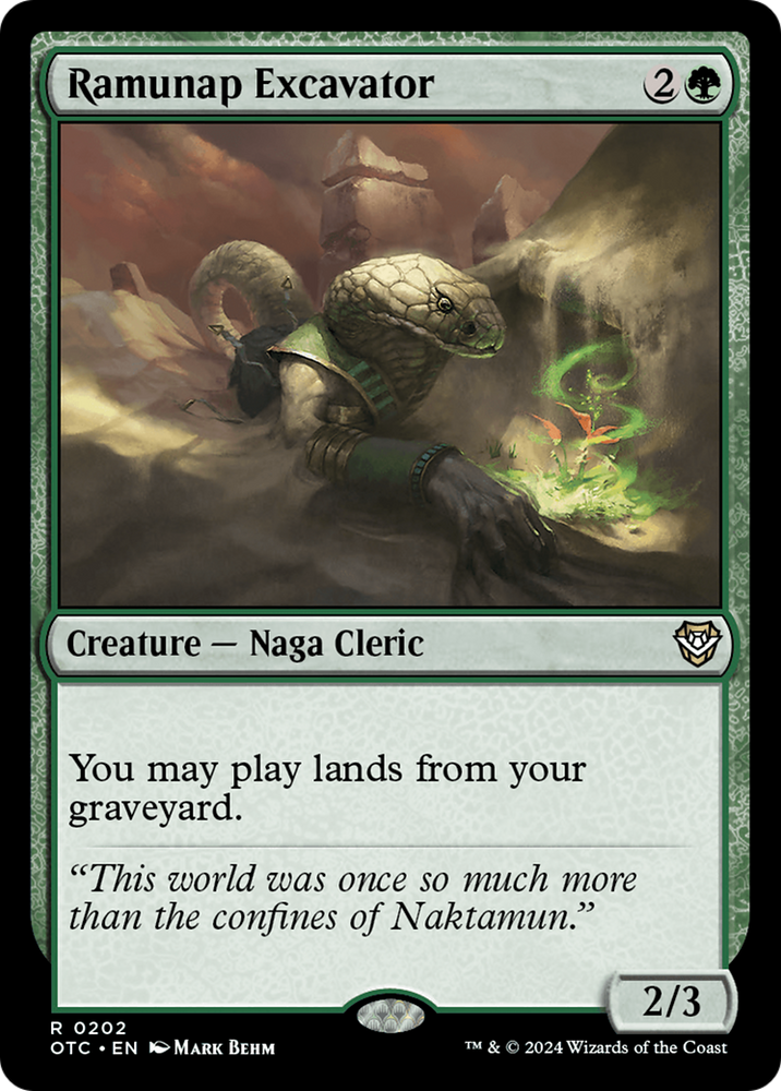 Ramunap Excavator [Outlaws of Thunder Junction Commander] Magic: The Gathering