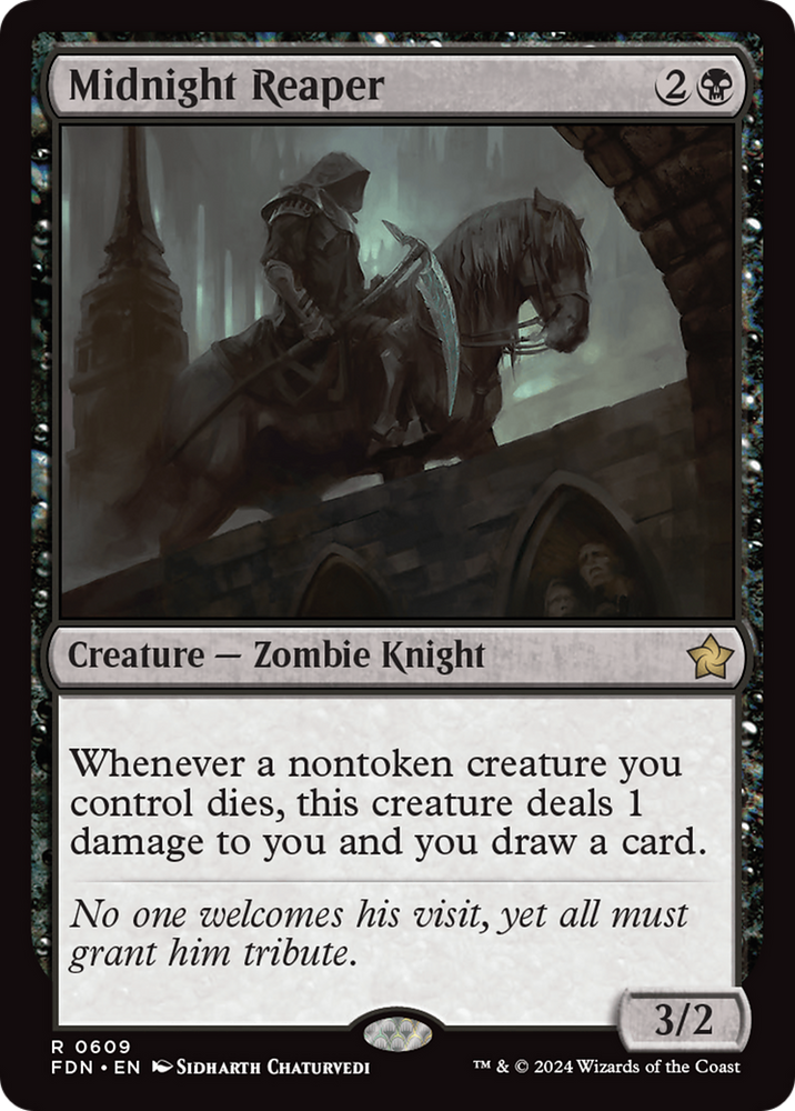 Midnight Reaper [Foundations] Magic: The Gathering