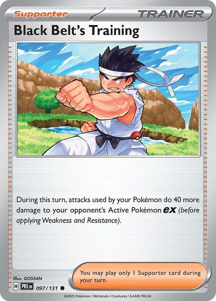 Black Belt's Training (097/131) [Scarlet & Violet: Prismatic Evolutions] - Pokemon Cards For Your TCG Needs!
