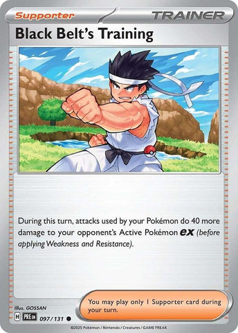 Black Belt's Training (097/131) [Scarlet & Violet: Prismatic Evolutions] - Pokemon Cards For Your TCG Needs!