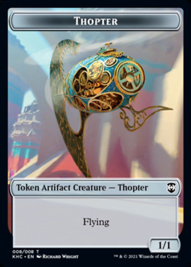 Thopter Token [Kaldheim Commander Tokens] Magic: The Gathering