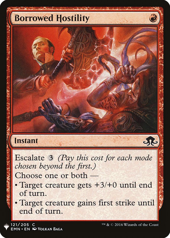 Borrowed Hostility [Mystery Booster] Magic: The Gathering