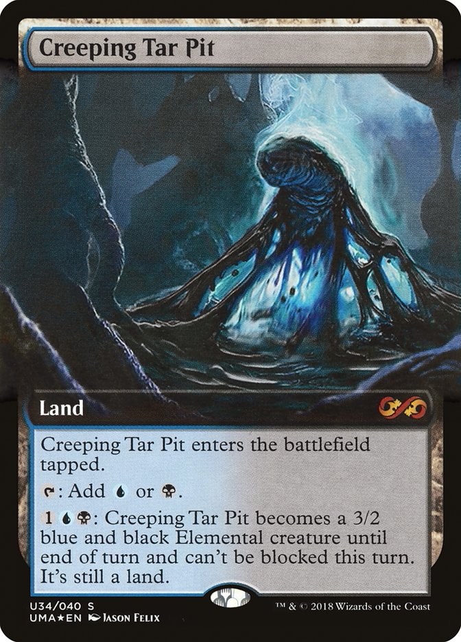Creeping Tar Pit (Topper) [Ultimate Masters Box Topper] Magic: The Gathering