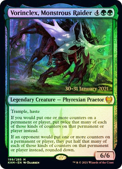 Vorinclex, Monstrous Raider [Kaldheim Prerelease Promos] Magic: The Gathering