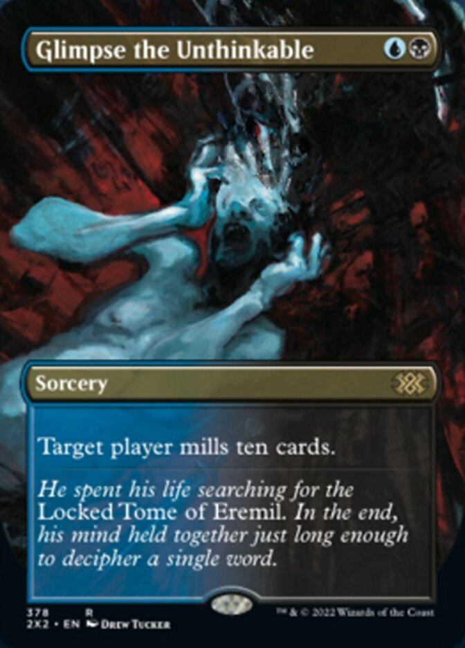 Glimpse the Unthinkable (Borderless Alternate Art) [Double Masters 2022] Magic: The Gathering