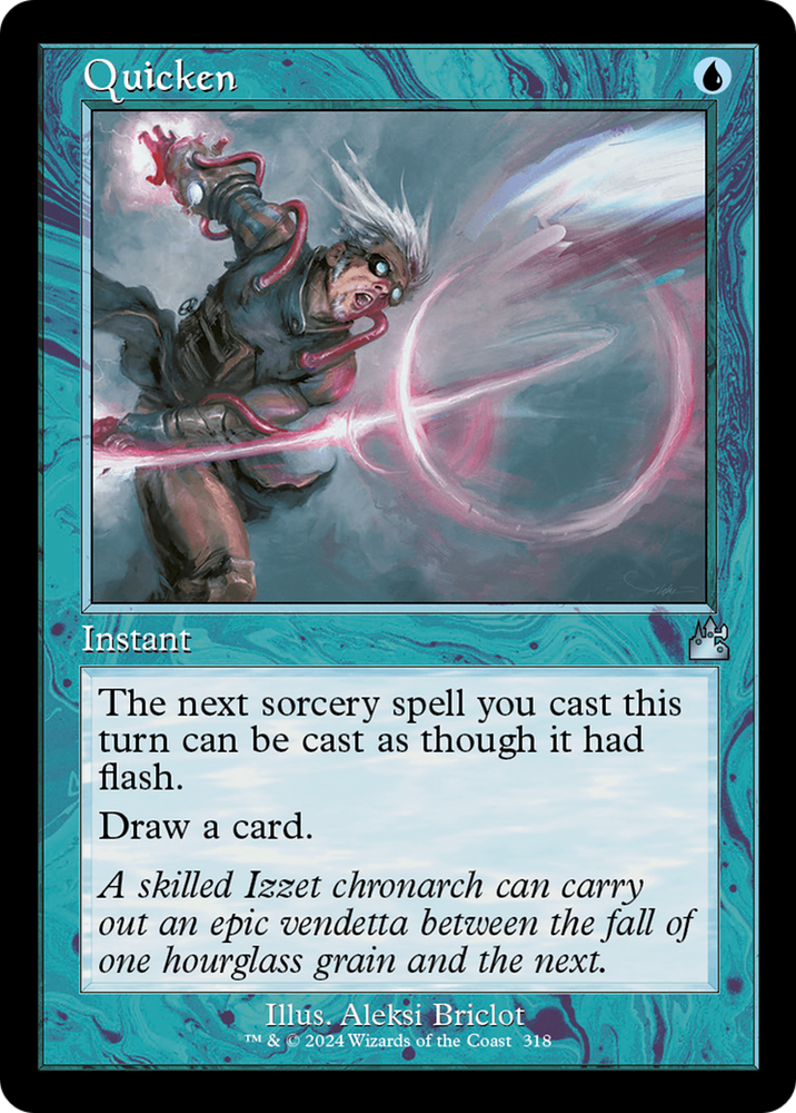 Quicken (Retro Frame) [Ravnica Remastered] Magic: The Gathering