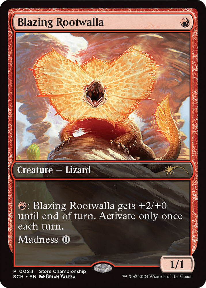 Blazing Rootwalla [World Championship 2024] Magic: The Gathering