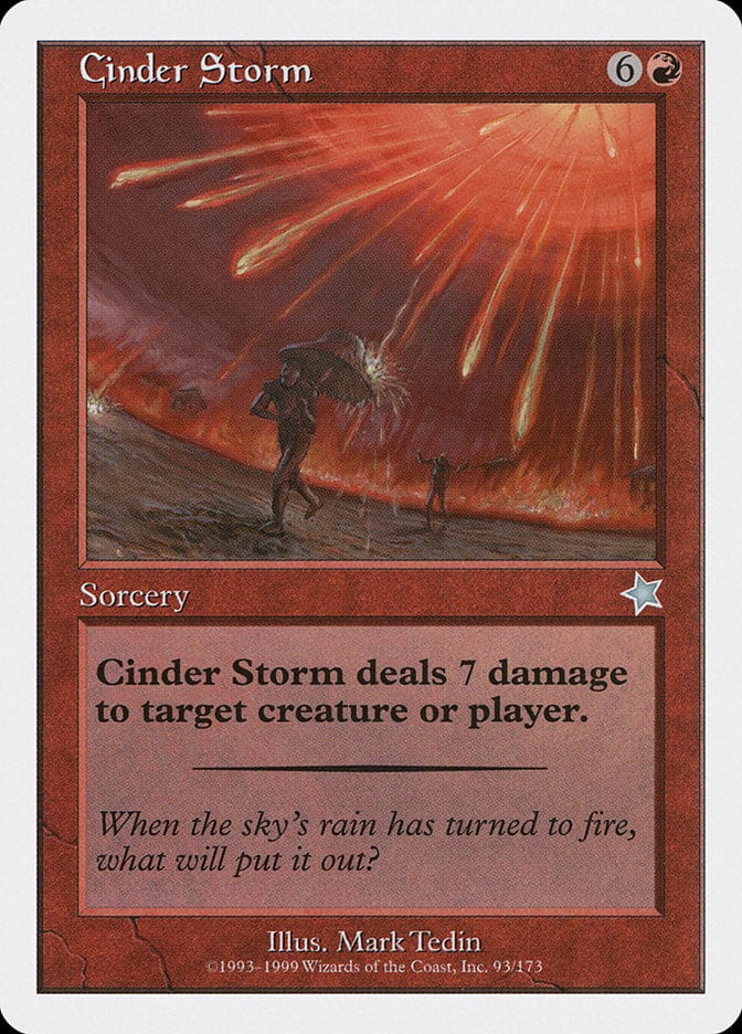 Cinder Storm [Starter 1999] Magic: The Gathering