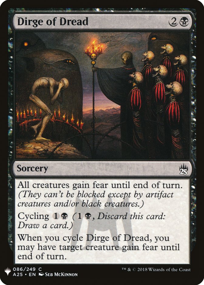 Dirge of Dread [Mystery Booster] Magic: The Gathering