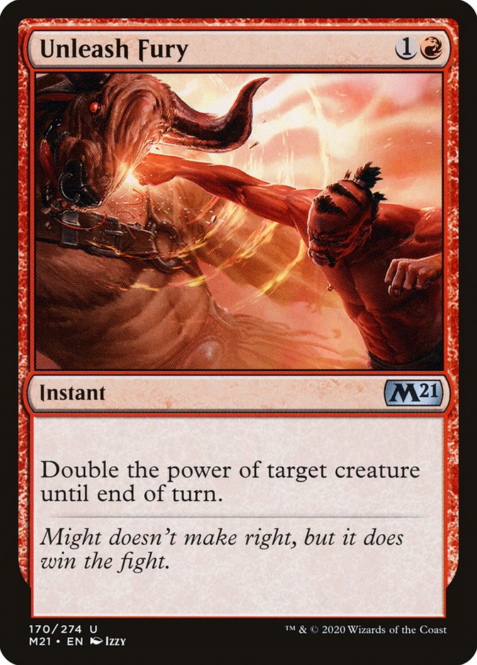 Unleash Fury [Core Set 2021] Magic: The Gathering