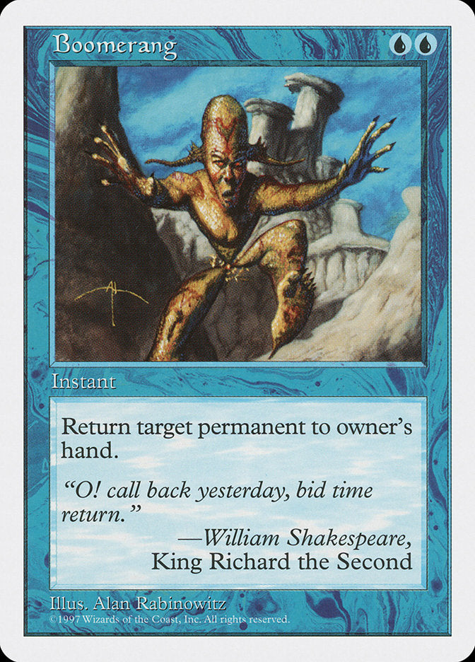 Boomerang [Fifth Edition] Magic: The Gathering