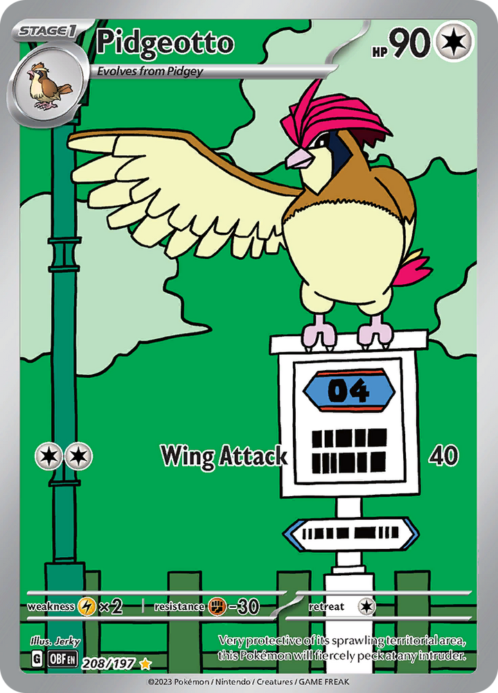 Pidgeotto (208/197) [Scarlet & Violet: Obsidian Flames] Pokémon