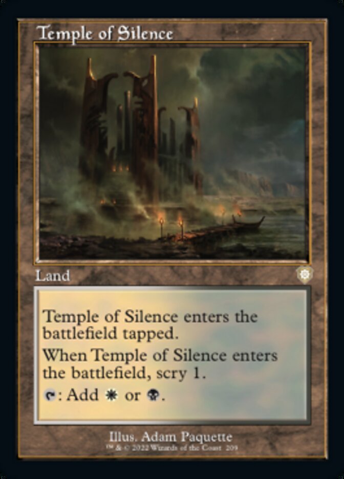 Temple of Silence (Retro) [The Brothers' War Commander] Magic: The Gathering