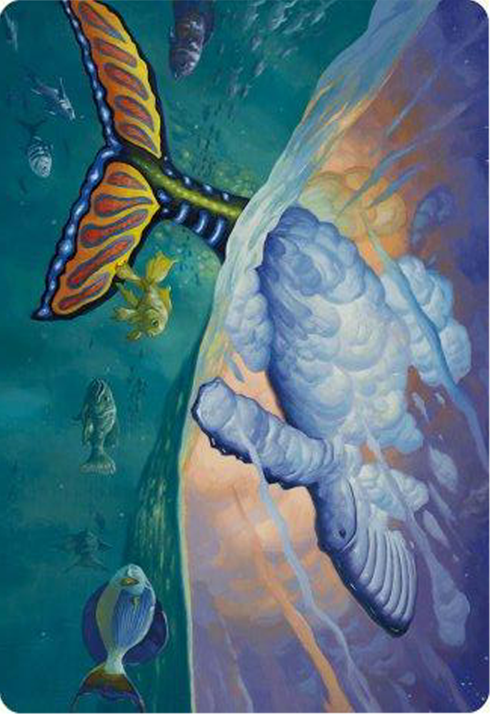 Dreamtide Whale Art Card [Modern Horizons 3 Art Series] Magic: The Gathering