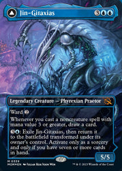 Jin-Gitaxias // The Great Synthesis (Borderless Alternate Art) [March of the Machine] Magic: The Gathering