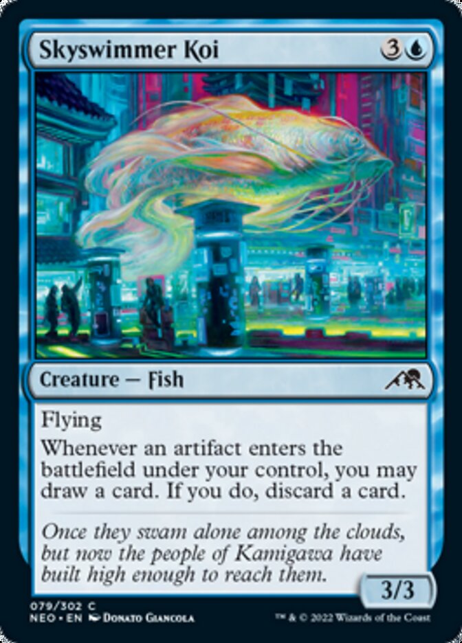 Skyswimmer Koi [Kamigawa: Neon Dynasty] Magic: The Gathering