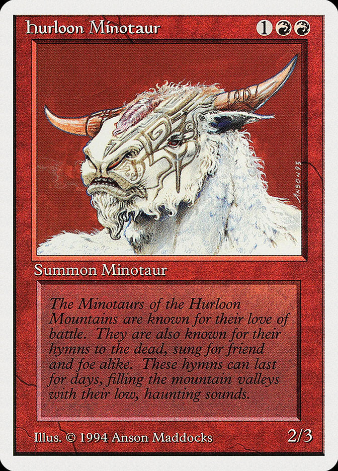 Hurloon Minotaur [Summer Magic / Edgar] Magic: The Gathering