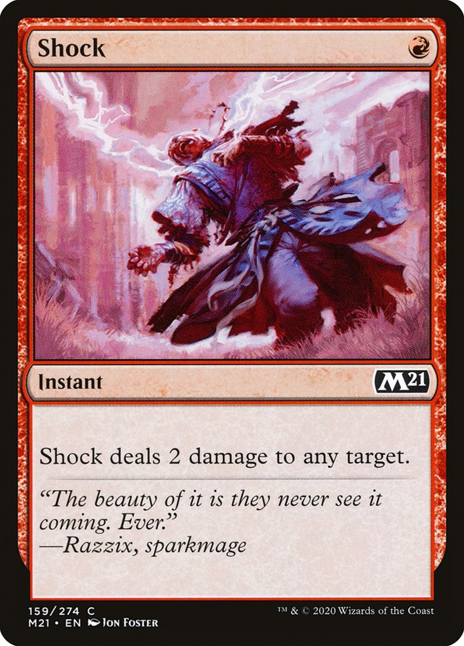 Shock [Core Set 2021] Magic: The Gathering