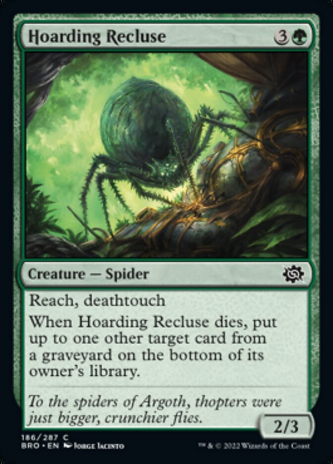 Hoarding Recluse [The Brothers' War] Magic: The Gathering