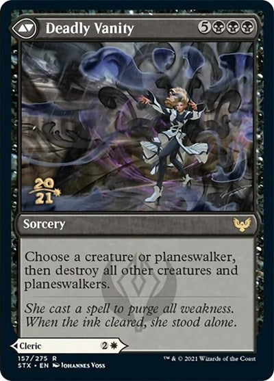 Selfless Glyphweaver // Deadly Vanity [Strixhaven: School of Mages Prerelease Promos] Magic: The Gathering