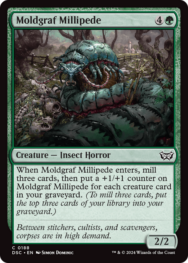 Moldgraf Millipede [Duskmourn: House of Horror Commander] Magic: The Gathering