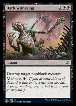 Dark Withering [Time Spiral Remastered] Magic: The Gathering