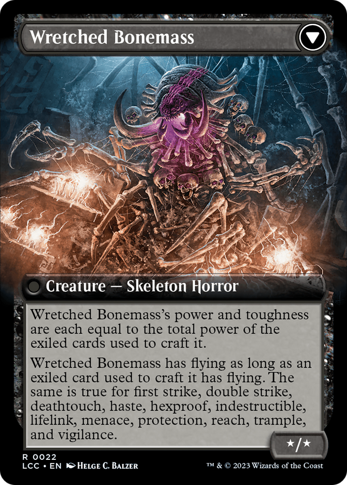 Altar of the Wretched // Wretched Bonemass (Extended Art) [The Lost Caverns of Ixalan Commander] Magic: The Gathering
