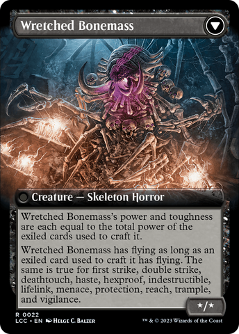 Altar of the Wretched // Wretched Bonemass (Extended Art) [The Lost Caverns of Ixalan Commander] Magic: The Gathering