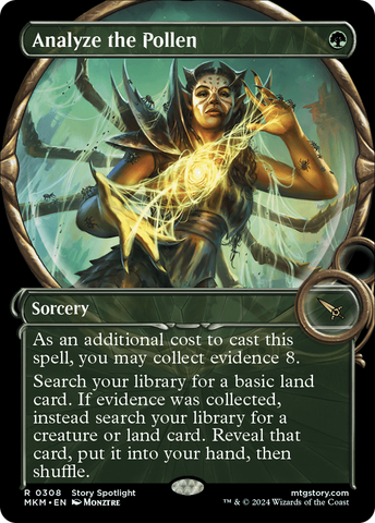 Analyze the Pollen (Showcase) [Murders at Karlov Manor] Magic: The Gathering
