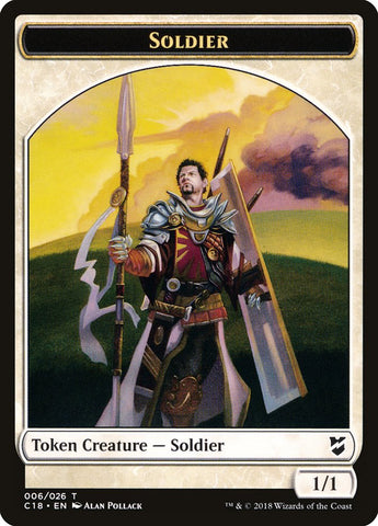 Cat // Soldier Double-Sided Token [Commander 2018 Tokens] Magic: The Gathering