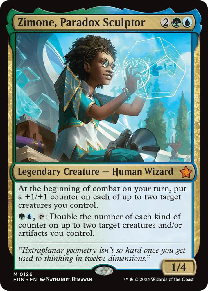 Zimone, Paradox Sculptor (Promo Pack) [Foundations Promos] Magic: The Gathering