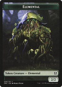Elemental (008) // Elemental (010) Double-Sided Token [Zendikar Rising Commander Tokens] Magic: The Gathering