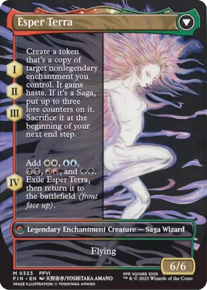 Terra, Magical Adept // Esper Terra (Borderless) [FINAL FANTASY] Magic: The Gathering